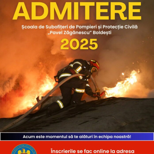 Au început înscrierile pentru 300 de locuri la Școala de Subofițeri Pompieri și Protecție Civilă Boldești