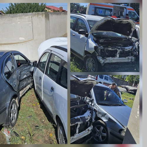 Cinci persoane rănite într-un accident la intersecția Șos. Negrești cu strada Trandafirului