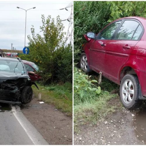 Accident rutier între două mașini la ieșirea din Turda: cinci răniți