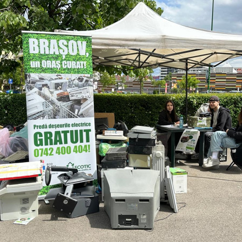 Brașovenii pot recicla deșeuri electrice în weekend în 16 puncte din oraș