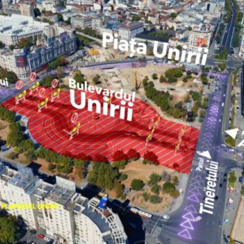 Traficul în Piața Unirii se modifică din 6 octombrie din cauza lucrărilor de infrastructură
