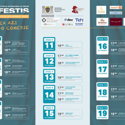 Festivalul de Comedie FESTIS începe la Teatrul Național Satiricus din Chișinău
