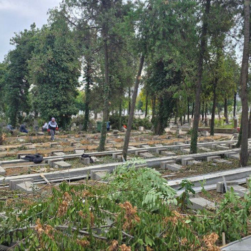 Lucrări de reamenajare în cimitirul eroilor sovietici din Constanța