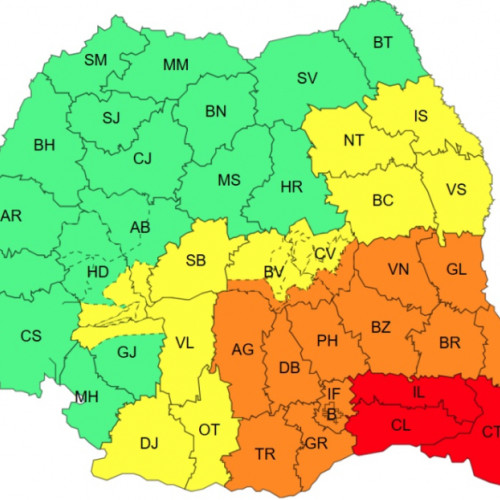 ANM anunță ploi abundente și vânt puternic în jumătate din țară până joi