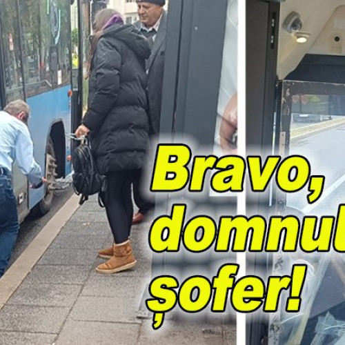 Șoferul unui autobuz din Buzău a salvat un telefon căzut sub vehicul