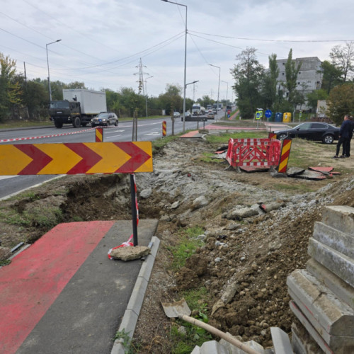 Accidente de teren pe trotuarul Drumului de Centură semnalizate de autorități