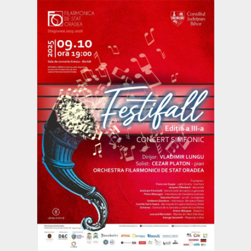 Concertul FestiFall aduce la Filarmonica din Oradea muzică simfonică și operă de top