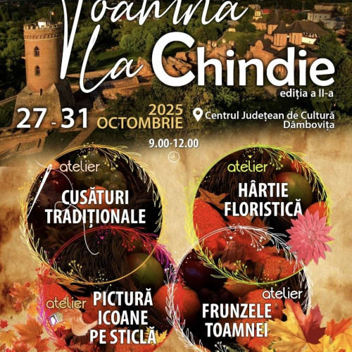 Tabăra de creație „Toamna la Chindie” pentru copii, organizată de Centrul Județean de Cultură Dâmbovița