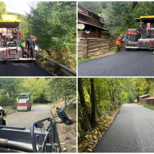 Drumul județean DJ 107N din Cluj va fi asfaltat integral după lucrările la ultimul tronson