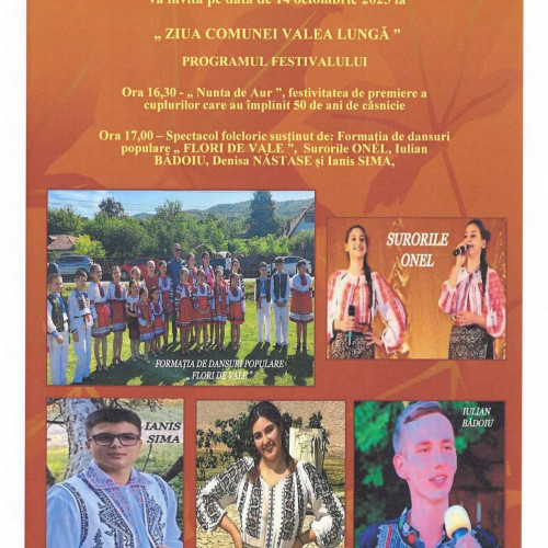 Valea Lungă sărbătorește ziua comunei cu tradiții și muzică populară