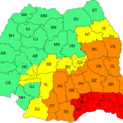 Ilfov a activat măsuri urgente după avertizarea de cod roșu pentru ploi torențiale