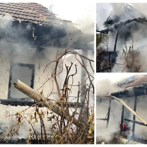 Incendiu la o casă din Mărgău soldat cu un bărbat decedat