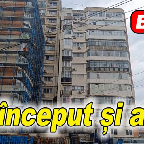 Încep lucrările de reabilitare termică la unul dintre cele mai criticate blocuri din Buzău