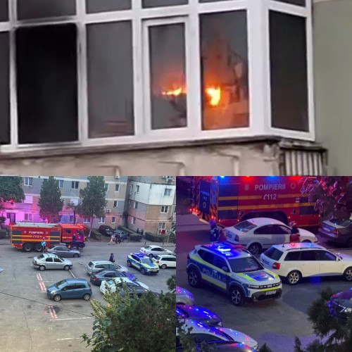 Incendiu la un apartament din Târgu Jiu provoacă evacuarea a șapte persoane