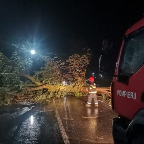Ciclonul Barbara provoacă pagube în mai multe județe și blochează traficul la Otopeni