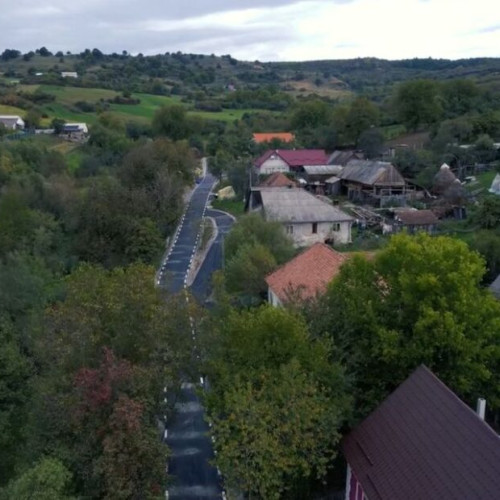 Strada Secundară nr. 8 din Slătinița are asfalt nou în campania Primăriei Bistrița