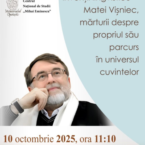 Matei Vișniec, invitat la Memorialul Ipotești pentru o întâlnire despre literatură și limbaj