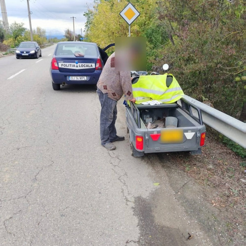 Bărbat prins în flagrant dezmembând parapet rutier la Târgu Jiu