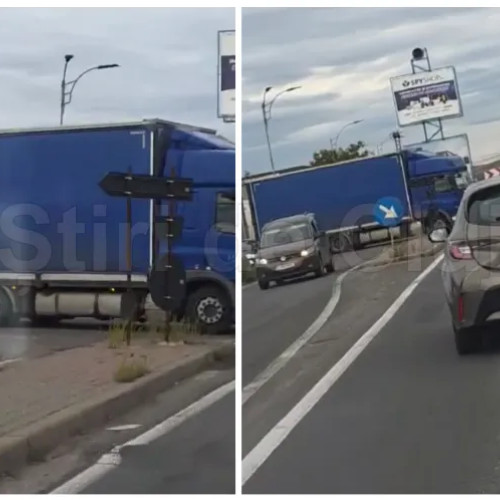 Ambuteiaje majore în Apahida din cauza barierelor blocate la trecerea feroviară Sânnicoară