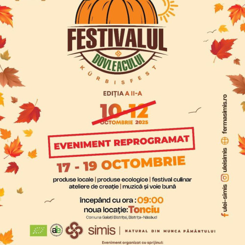 Festival de toamnă în perioada 17-19 octombrie