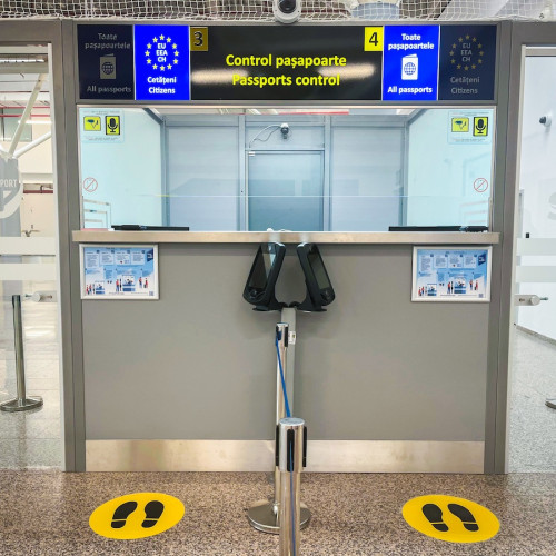 Aeroportul Sibiu introduce sistemul electronic de control al pasagerilor non-UE