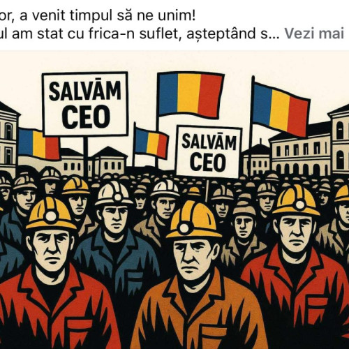 Tinerii de la Cariera Roșia cer contracte stabile și sprijin pentru Complexul Energetic Oltenia