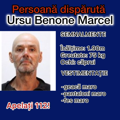 Bărbat dispărut după ce a plecat de acasă în județul Neamț