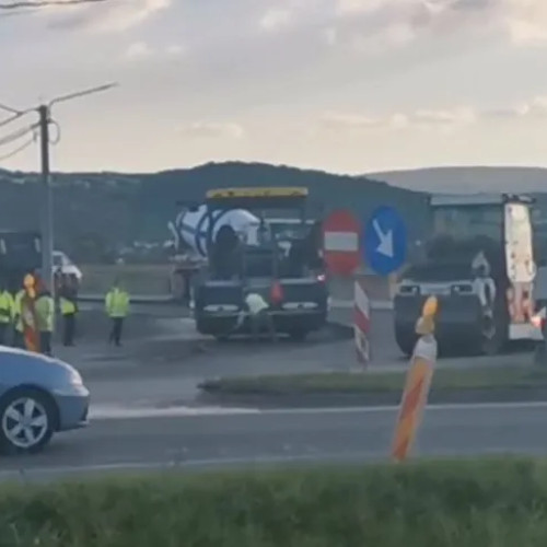 Se construiesc bretele de ocolire pentru sensul giratoriu de la OMV Apahida