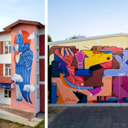 Două picturi murale din Galați, printre cele mai bune internațional în septembrie