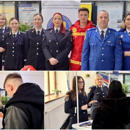 Polițiștii din Bacău prezenți la Bursa locurilor de muncă pentru absolvenți
