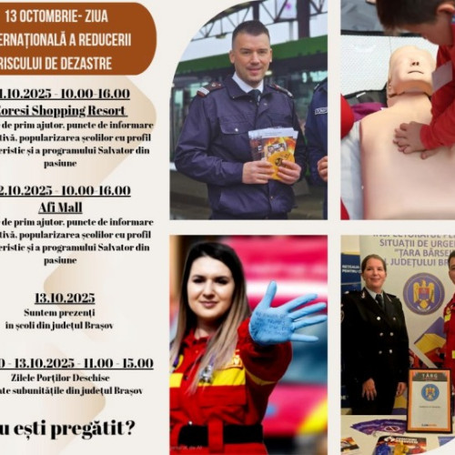 ISU Brașov organizează acțiuni pentru reducerea riscurilor de dezastre
