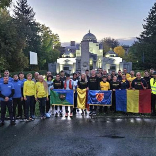 Jandarmii vrânceni au participat la Ștafeta Veteranilor 2025 pentru cinstirea eroilor