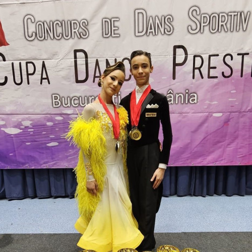 Ingrid și Eric Dragotă, tinerii campioni ai dansului sportiv din Constanța