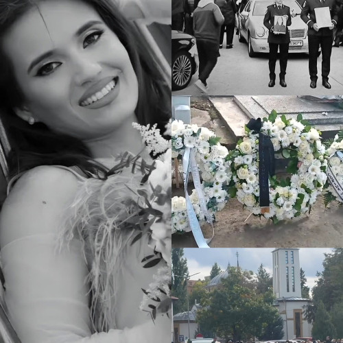 Înmormântarea polițistei însărcinate care a murit după naștere la Constanța
