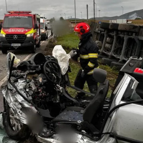 Două persoane au murit într-un accident grav pe DN1C, în zona Câțcău, Cluj