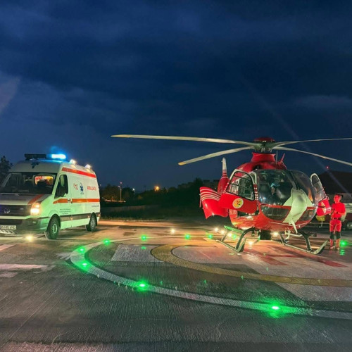 Un bărbat din Botoșani transferat de urgență cu elicopterul SMURD după un accident vascular cerebral