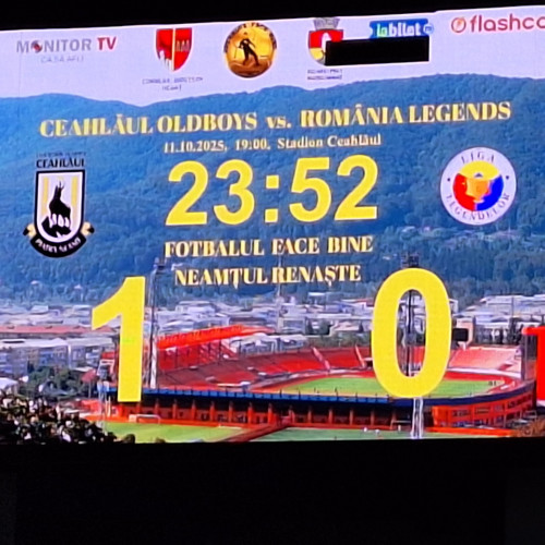 Ceahlăul Old Boys a învins Romania Legends într-un meci caritabil