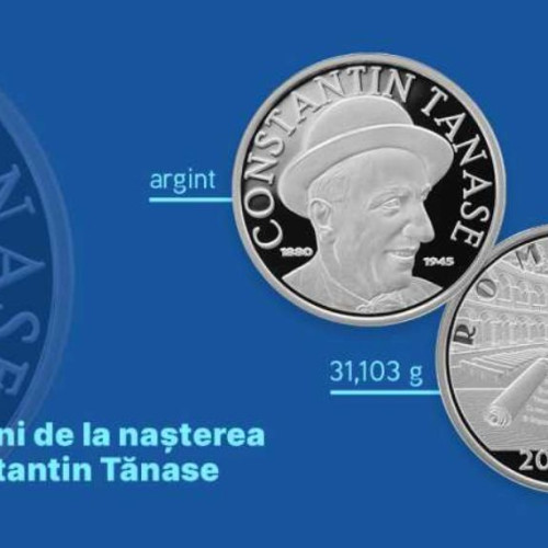 BNR lansează o monedă din argint dedicată lui Constantin Tănase