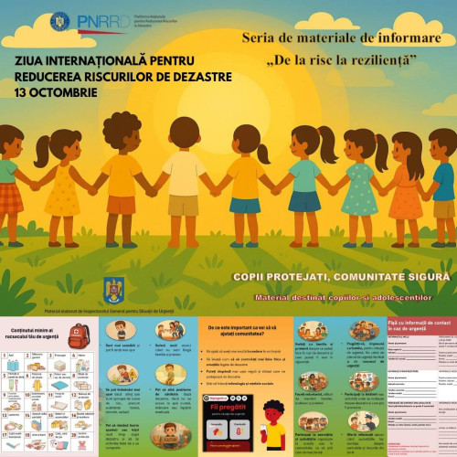 ISU Dâmbovița subliniază importanța educației pentru reducerea riscurilor de dezastre