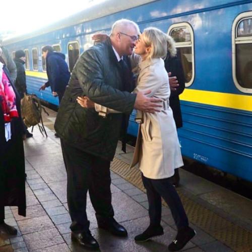 Kaja Kallas a efectuat o vizită surpriză la Kiev pentru sprijinul Ucrainei