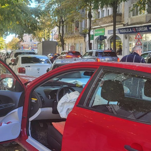 Accident rutier în Constanța fără victime implicând un Volkswagen și o Skoda