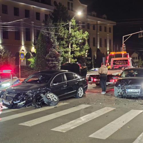 Două mașini au fost avariate în urma unui accident în Botoșani, fără victime