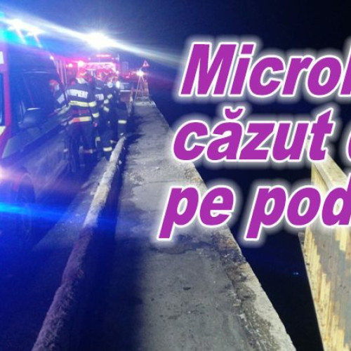 Intervenție în zonă după un apel privind un microbuz dispărut pe podul peste Slănic