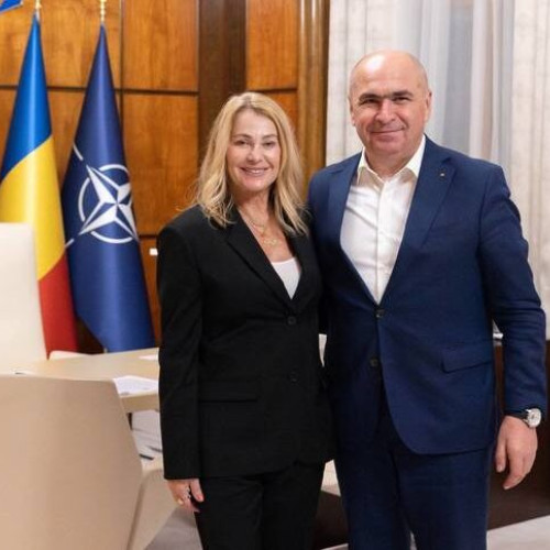 Nadia Comăneci și Mihai Covaliu au discutat cu premierul Ilie Bolojan și vicepremierul Tánczos Barna