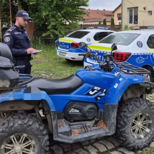 Bărbat din Mintiu Gherlii prins conducând un ATV neînmatriculat fără permis