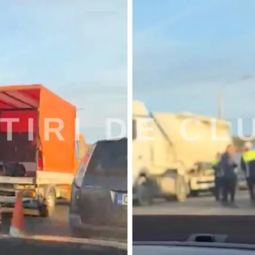 Accident rutier la Câmpenești blochează complet traficul pe drumul spre Cluj-Napoca