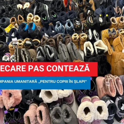 Electrica Furnizare sprijină copiii din Munții Apuseni cu ghetuțe de iarnă