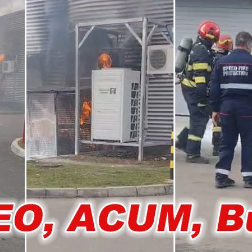 Incendiu la magazinele din zona Kaufland Frăsinet provocat de mucuri de țigară aprinse