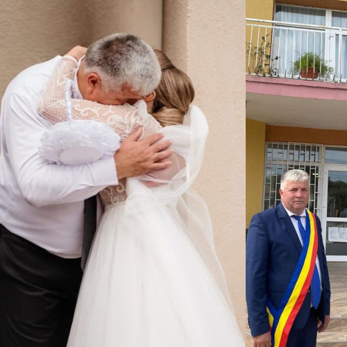 Primarul din Fărcășești își sărbătorește fiica la nunta religioasă