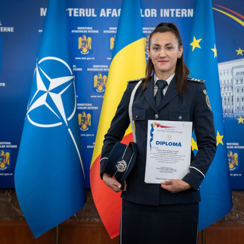 Polițista din Galicea Mare recompensată pentru intervenție rapidă la un conflict violent